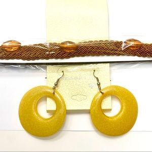 Earrings and hairband set
